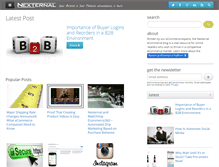 Tablet Screenshot of ecommerce-blog.nexternal.com